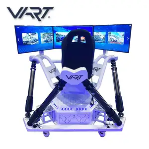 3 Drei-Bildschirm-Rennwagen-Spiel Arcade Machine 9D VR Car Racing Simulator mit 6DOF Dynamic Platform
