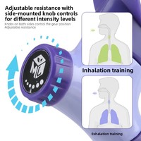 Appareil d'exercice respiratoire Choyu Yoga Pilates pour la capacité pulmonaire, entraîneur portable à résistance réglable en plastique, usage domestique