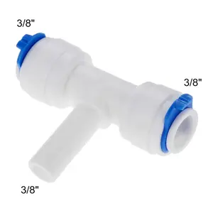 Stem/plug in tee adapter quick connect coupling ro water filter spare parts