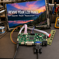 Carte pilote LVDS M.NT68676.3 1080P VGA DVI pour la réparation d'écrans DIY