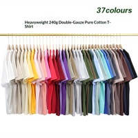 T-shirt en coton uni de qualité supérieure personnalisé 240 g/m², impression graphique personnalisée, t-shirt pour homme