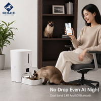 Distributeur de nourriture intelligent pour animaux de compagnie, étanche, 7L, avec caméra, surveillance à distance et Bluetooth WiFi, pour intérieur, voyage et extérieur