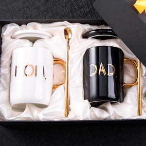 Tasse à café personnalisée, de luxe, en céramique, pour la journée des pères, idée cadeaux pour maman et papa - Product Image 3