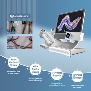 Appareil intelligent anti-chute de cheveux avec analyseur de cuir chevelu, masseur électrique et machine de soin du cuir chevelu - Product Image 2
