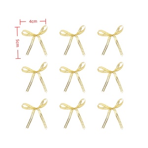 Décoration de Noël, nœud en forme d'oignon, décoration de gâteau, emballage de bouquet, attache pour emballage, emballage de boîte cadeau <span class=keywords><strong>robot</strong></span>, 0,3 cm, 100 pièces - Product Image 4