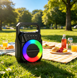 ABS-1309 Nouvelle Arrivée Enceinte Portable Sans Fil Bluetooth avec Lumière LED RGB et Subwoofer Stéréo pour Home Cinéma et Fêtes en Extérieur - Product Image 1
