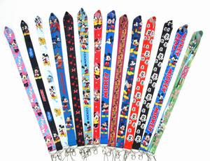 Cordons de cou mignons à l'effigie de Mickey et <span class=keywords><strong>Minnie</strong></span>, accessoires anti-perte, vente en gros, impression de haute qualité, cordon personnalisé avec logo, <span class=keywords><strong>porte</strong></span>-clés pour cartes - Product Image 3