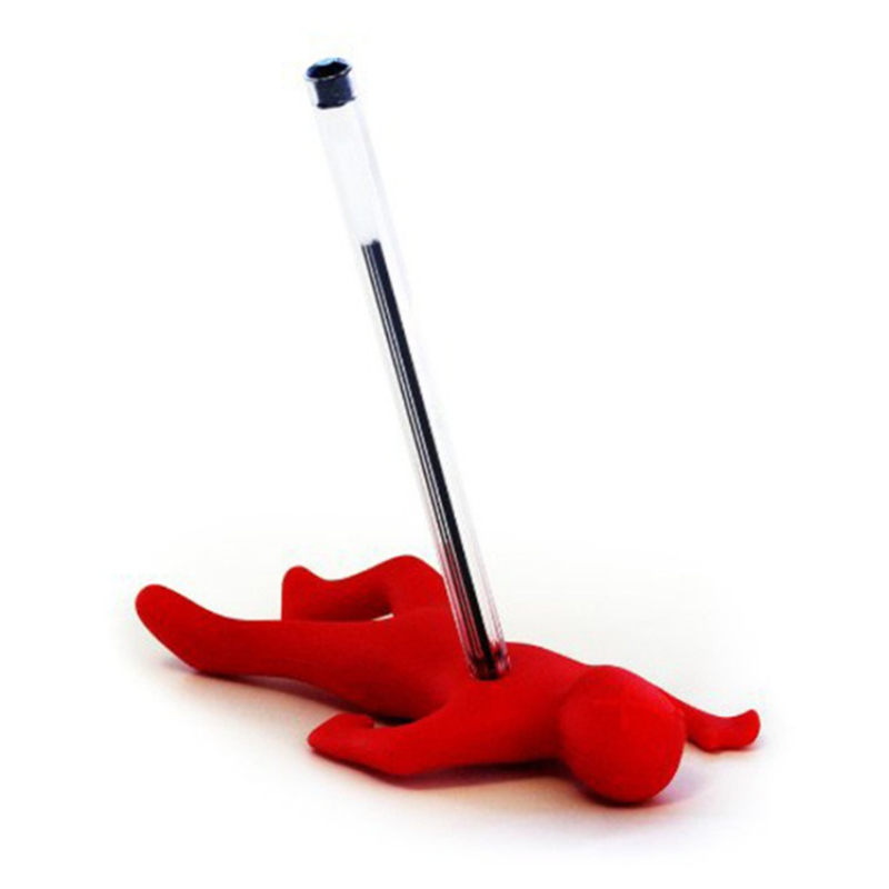 Держатель для ручек Little Man, снимающий стресс, забавный подарок, новинка, настольное украшение, канцелярские принадлежности