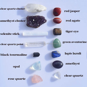 Đá Luân Xa Tùy Chỉnh Pha Lê Với Hộp Chữa Bệnh 7 Luân Xa Thiền Pha Lê Đặt - Product Image 2