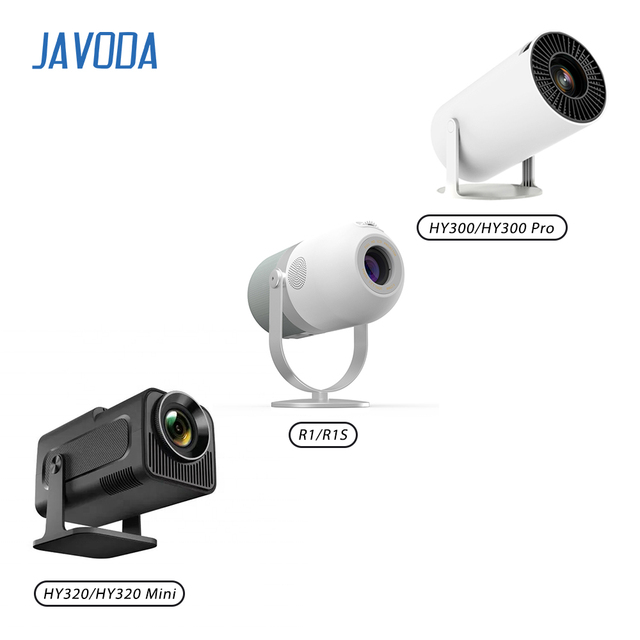 HY300 Pro HY320 Mini R1 Portable Proyector Android 11 Smart BT Wi-Fi Wireless Mirror Screen LED HIFI Stereo 150 ANSI Projector
