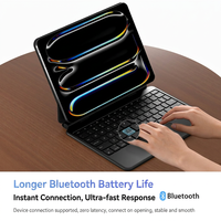 RICHISON iPad Air/Pro 11 için Bluetooth 5.3 Klavye Kılıfı, Trackpad'li Manyetik Klavye, 78 Tuşlu Arkadan Aydınlatmalı Kablosuz