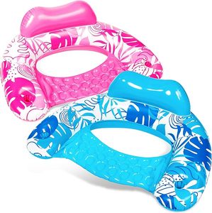 Anillo Flotante Inflable de PVC para Adultos, Directo de Fábrica, con Orificio para Bebidas, Plegable y Ecológico, para Uso en Piscinas, Multicolor e Impresión de Logotipo - Product Image 1