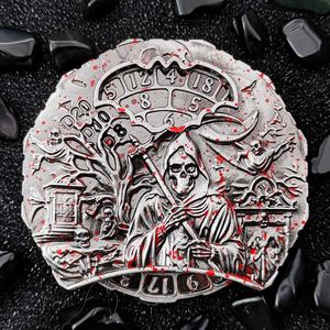 7 En 1 Rotating Horror Skull Dice Roulette Juguete para adultos Metal Fidget Spinner DND Dice Regalo <span class=keywords><strong>de</strong></span> Halloween con exquisita caja <span class=keywords><strong>de</strong></span> color - Product Image 1