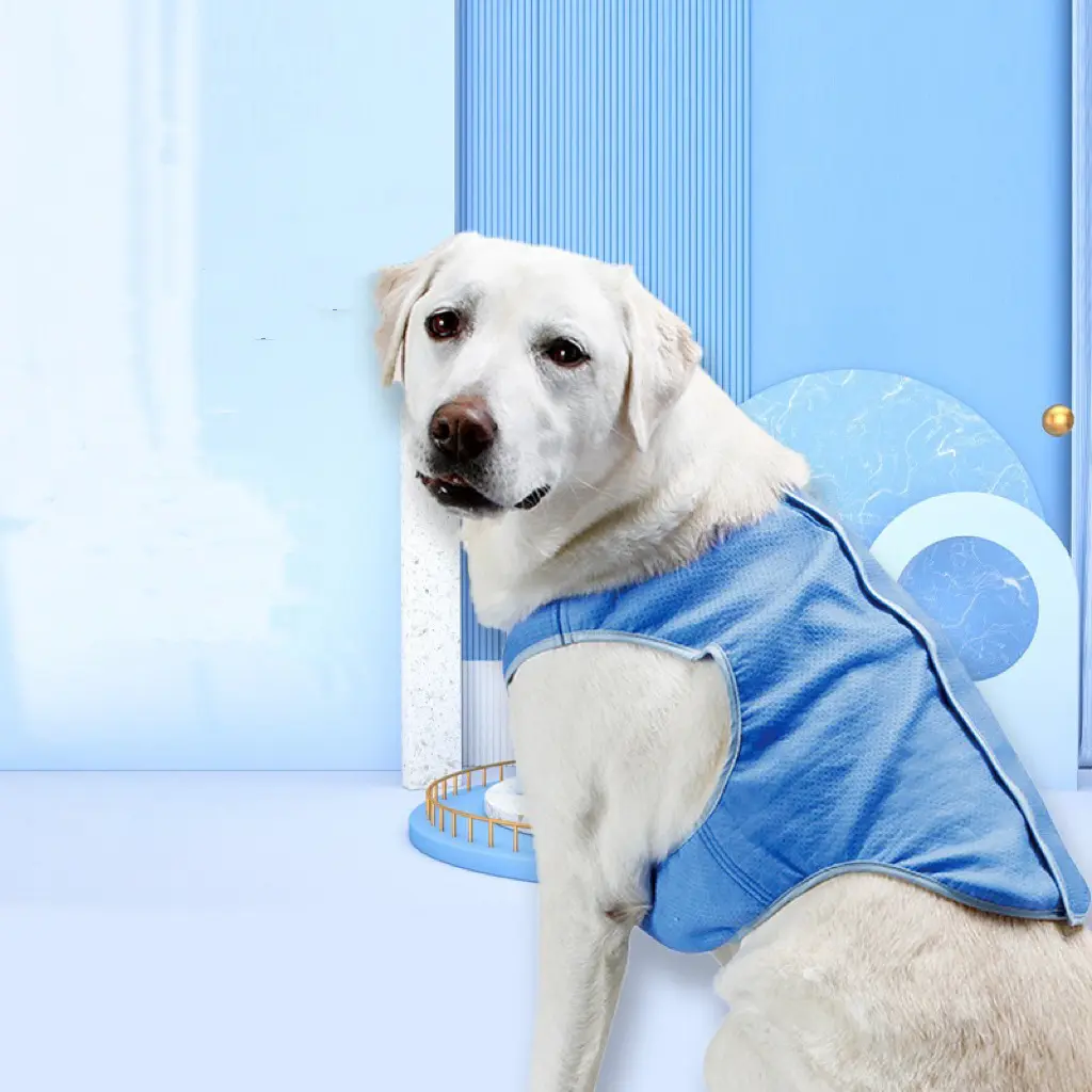 Forniture per animali domestici prevenzione colpi di calore estate Pet vestiti di raffreddamento comodo e fresco cane gilet ghiaccio
