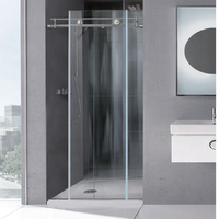 Cabine de Douche d'Hôtel en Verre Trempé Personnalisée, Vente Chaude d'Usine Chinoise, Faible MOQ