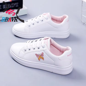 Zapatillas Deportivas BBAVR C-15 Blancas con Parte Superior de PU, con Cordones, Transpirables, Ligeras, Impermeables, Casuales para Mujer, Primavera - Product Image 2