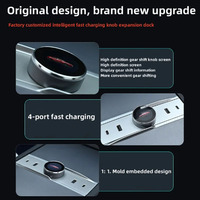Redessine la base de changement de vitesse rotative intelligente pour Tesla Model 3 Highland 2024 exclusive avec affichage et port de charge rapide