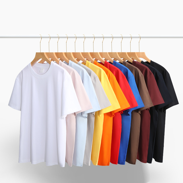 Cotton T Shirts Unisex Combed Regular Shoulder Medium Fit Summer Casual Basic Tees Wholesale Custom Logo