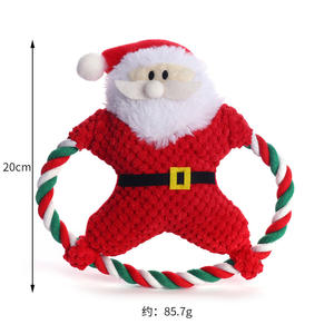 Noel Pet için yavru eğitim sınır ötesi interaktif eğlenceli için çevre dostu oyuncak Golden Retriever peluş oyuncak köpek - Product Image 6