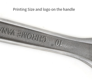 Llave Inglesa Ajustable Profesional de Alta Resistencia, Fabricada en Acero al Cromo Vanadio, con Escala en Pulgadas/Métrica y Apertura de Gran Calibre - Product Image 3