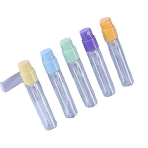 Luxury Portable Mini Spray <b>Bottles</b> 2ml Empty <b>Sample</b> Glass Vials in Pink Yellow Green Purple Blue for <b>Perfume</b> - Product Image 1