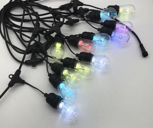 Al Aire Libre IP65 impermeable S14 bombilla LED <span class=keywords><strong>48ft</strong></span> 15 enchufes Navidad festón cadena E26 E27 Edison bombillas luces - Product Image 4