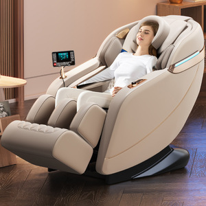 Smart Massage <b>Chair</b> 3D Robotic Arm SL Guide Rail PU Leather <b>Zero</b> <b>Gravity</b> Reclining With Infrared Therapy Music Function - Product Image 1