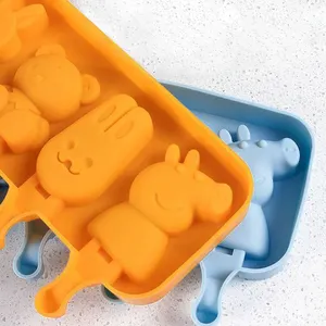 Molde de silicone do gelo dos desenhos animados