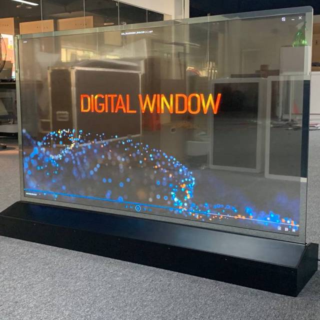 55 Inch Transparent Flexible OLED Display with SDK Function for Subway and Education Use High Quality Advertising Screen