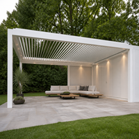 Jiake Aluminium-Gartenhaus mit motorisiertem Lamellendach für Terrasse und Garten, CE SGS OEM Großhandel ab Werk