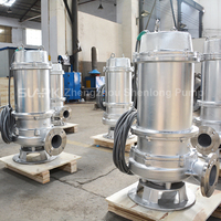 Pompe à eaux usées en acier inoxydable, macéreuse, submersible, haute puissance, pour eaux usées industrielles et municipales