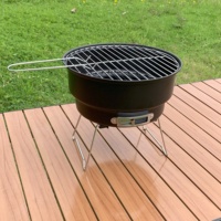 Barbecue pliable en acier au carbone de style coréen Boleefun Premium pour 2-3 personnes, barbecue au charbon de bois avec dispositif de sécurité anti-flamme