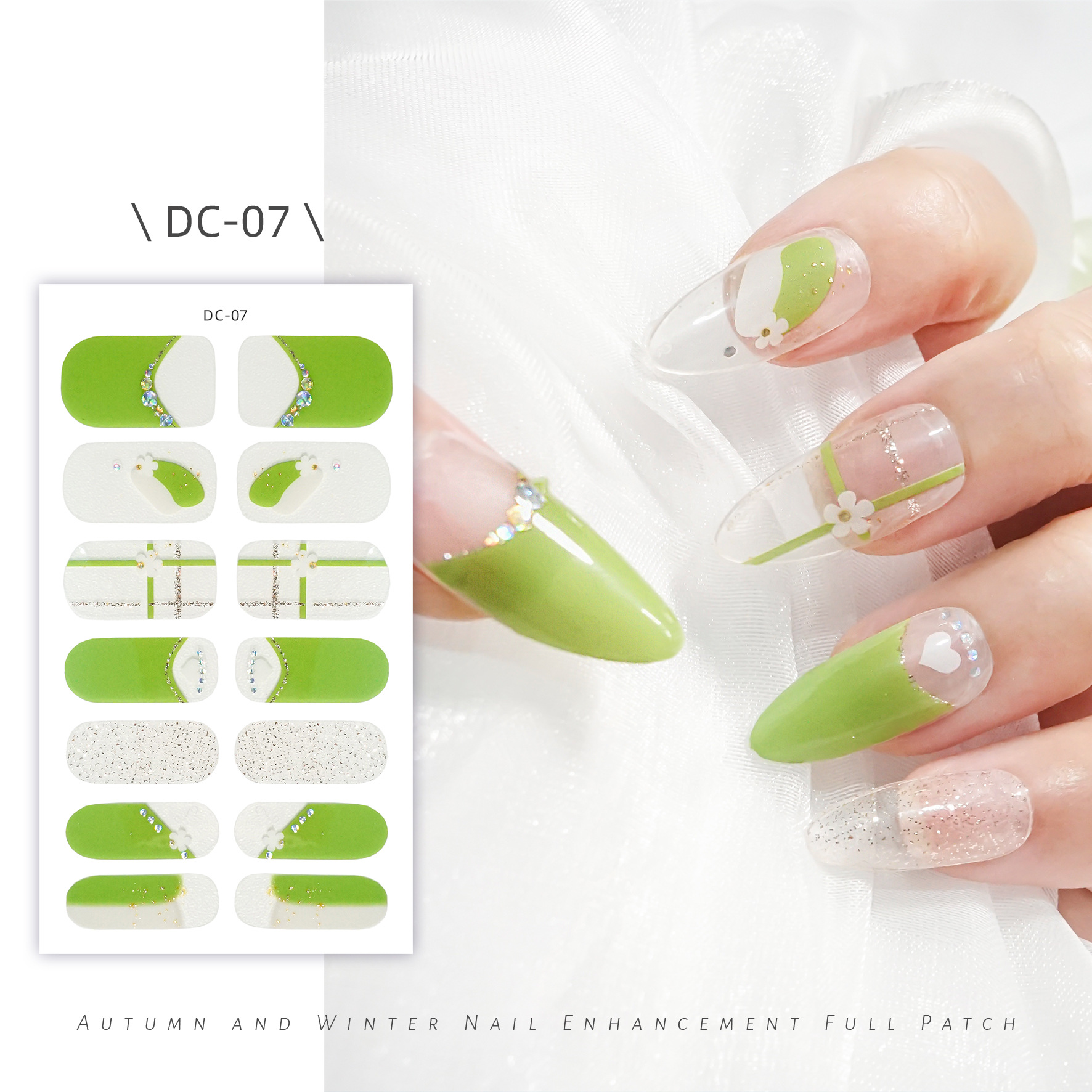 DC - 07 Autocollant complet pour Nail Art