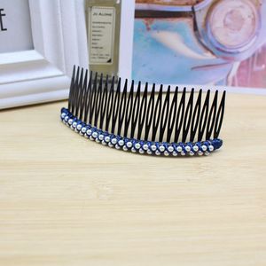 Peineta de Pelo con Perlas, Diseño Geométrico de Resina Plástica, Adorno de Cristal Blanco para Mujer, Verano 2021, Origen Yiwu - Product Image 4