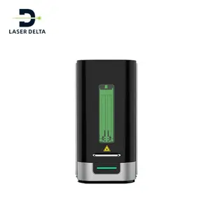 LaserDleta Enclosed Laser Marking Machine Portable Fiber Laser Marking Machine 20W Black