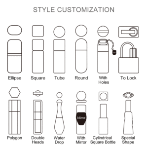 Conteneur de brillant à lèvres personnalisé avec logo, design givré carré de luxe, applicateur épais, tubes PETG vides – Grande Vente - Product Image 4