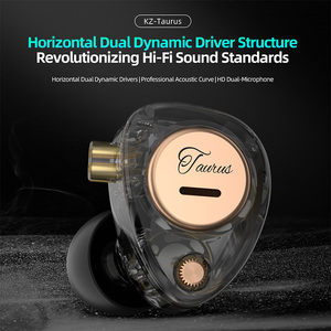 Écouteurs intra-auriculaires filaires KZ Taurus avec double microphone HD, prise en charge de la connexion Bluetooth, suppression du bruit, écouteurs de monitoring pour chanteurs - Product Image 2