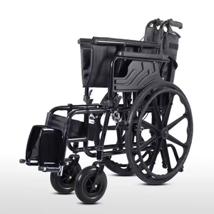 Silla de ruedas Manual plegable de alta calidad para personas gordas Altura ajustable Aleación de aluminio Diseño ligero Rehabilitación amplia - Product Image 6