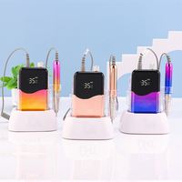 Nouvelle Machine de Bureau Misbeauty Rose, Perceuse à Ongles Sans Balais Rechargeable et Sans Fil, Kit de Manucure Pédicure pour Équipement d'Onglerie