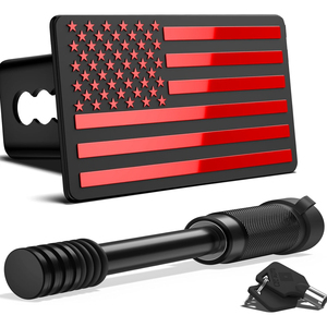 Cache-attelage AMBITION avec drapeau américain, cache-attelage en métal lourd, compatible avec les récepteurs d'attelage de 2 pouces - Product Image 3