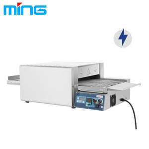 <span class=keywords><strong>Four</strong></span> <span class=keywords><strong>à</strong></span> <span class=keywords><strong>pizza</strong></span> électrique <span class=keywords><strong>triphasé</strong></span> commercial de convoyeur de l'équipement de boulangerie 380V avec des contrôleurs de température indépendants - Product Image 3