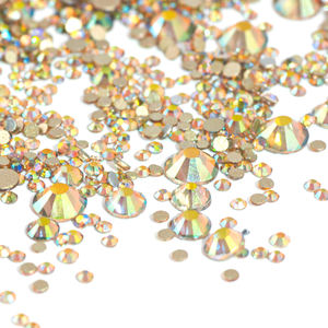 Hisenlee SS3-SS20 3D dos plat <span class=keywords><strong>Strass</strong></span> bricolage décor luxe verre <span class=keywords><strong>strass</strong></span> fantôme couleur claire pour ongles vêtements chaussures sacs de maquillage - Product Image 1