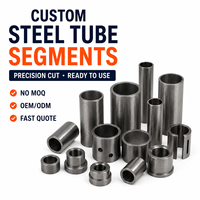 Segments de tubes en acier sur mesure et sections de tuyaux découpées avec précision, usinées CNC, tolérance de 0,2 mm, sans MOQ, pièces de tubes métalliques OEM