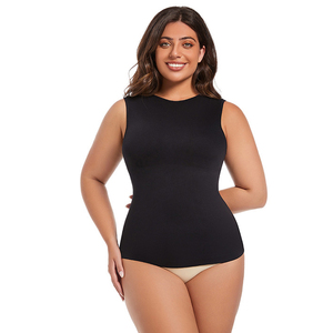 Chaleco sin costuras <span class=keywords><strong>de</strong></span> talla grande <span class=keywords><strong>de</strong></span> alta calidad con correas <span class=keywords><strong>anchas</strong></span> para los hombros, ropa interior Sexy para <span class=keywords><strong>mujer</strong></span>, camiseta sin mangas para <span class=keywords><strong>mujer</strong></span> - Product Image 2
