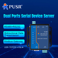 Servidor de Dispositivos Seriales de Doble Puerto PUSR, Convertidor de Modbus RTU a Modbus TCP MQTT con Interfaces RS232/RS485 USR-TCP232-410s-RT