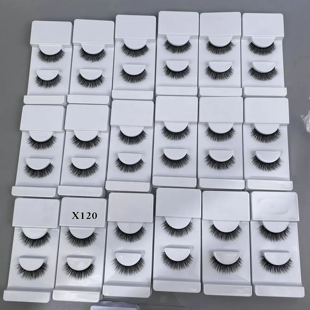 Soft Nature Fluffy Wispies 5 Pairs 3D False Eyelashes Handmade Ultra Light Synthetic Fibers 3D Fake Eyelashes