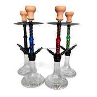 1 pipe normal de haute qualité Premium aluminium hookah shisha alliage bar narguilé hoka exclusif pipes à eau set verre hookah