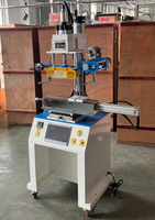 Machine à dorure à chaud pneumatique entièrement automatique, machine à estampage à chaud pour verre et plastique, boîte à chaussures et étiquette DIY