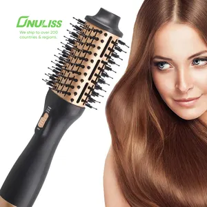 ONULISS Self Design 4 In 1 Blow Dryer Hair Straightener One Step Hair Dryer And Styler Volumizer Hot Air Brush