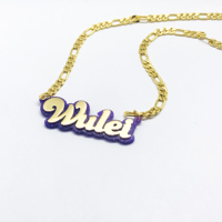 Collar con colgante de nombre angelical para niños, joyería personalizada, regalo